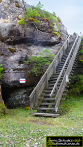 Steile Treppe Burgruine